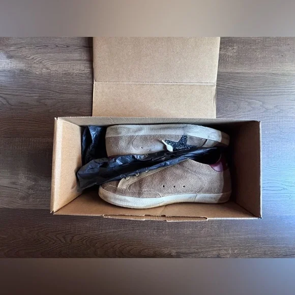 Golden Goose Beige and Blue Suede
Superstar Sneakers Size 6” - Picture 7 of 12